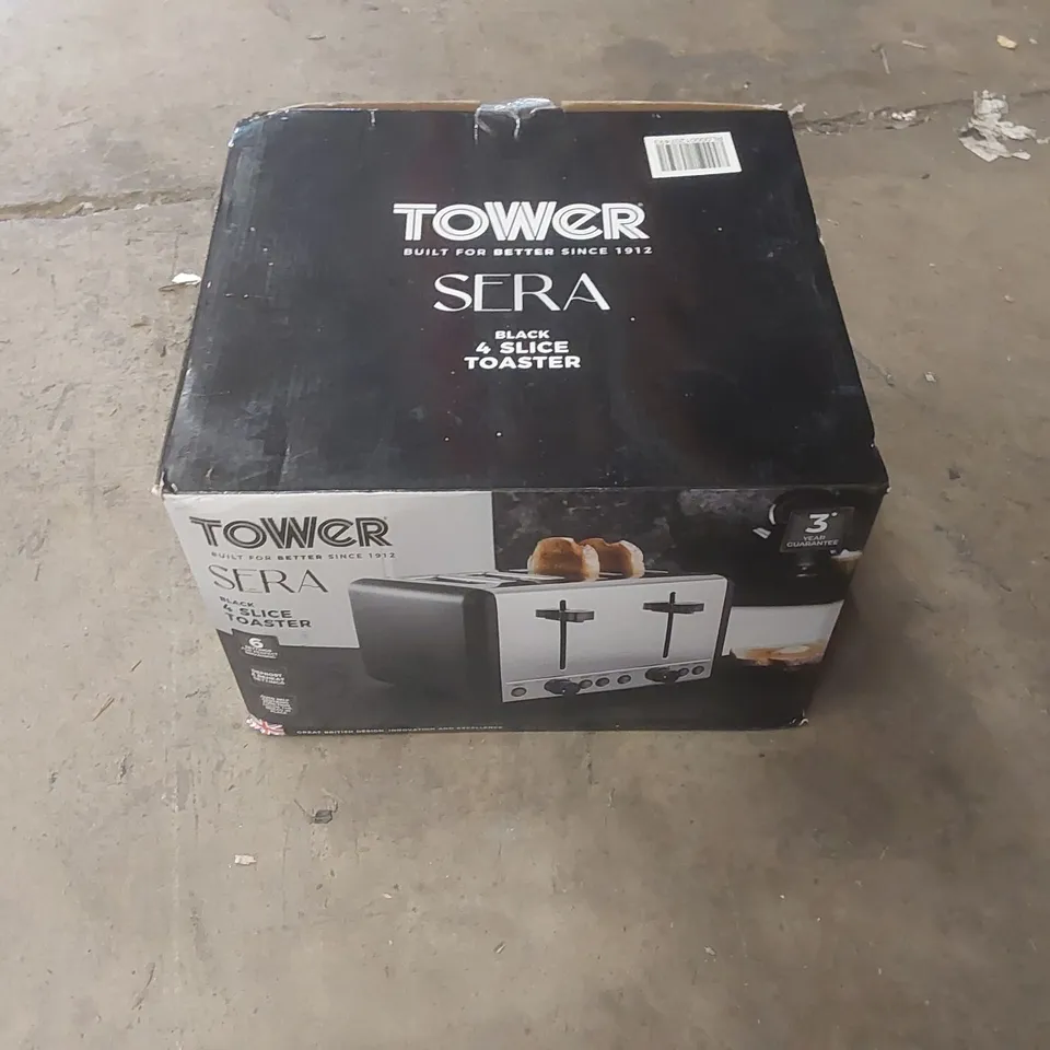BOXED TOWER SERA 4-SLICE TOASTER