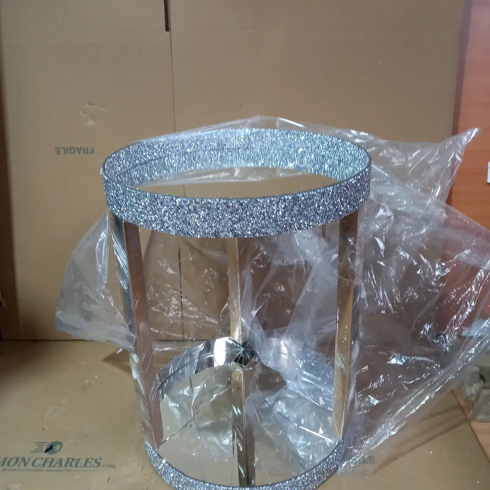 JULIEN MACDONALD ROUND CRYSTAL BAR CART