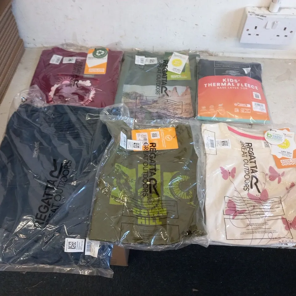 APPROXIMATELY 13 ITEMS OF ASSORTED BRAND NEW REGATTA CLOTHING