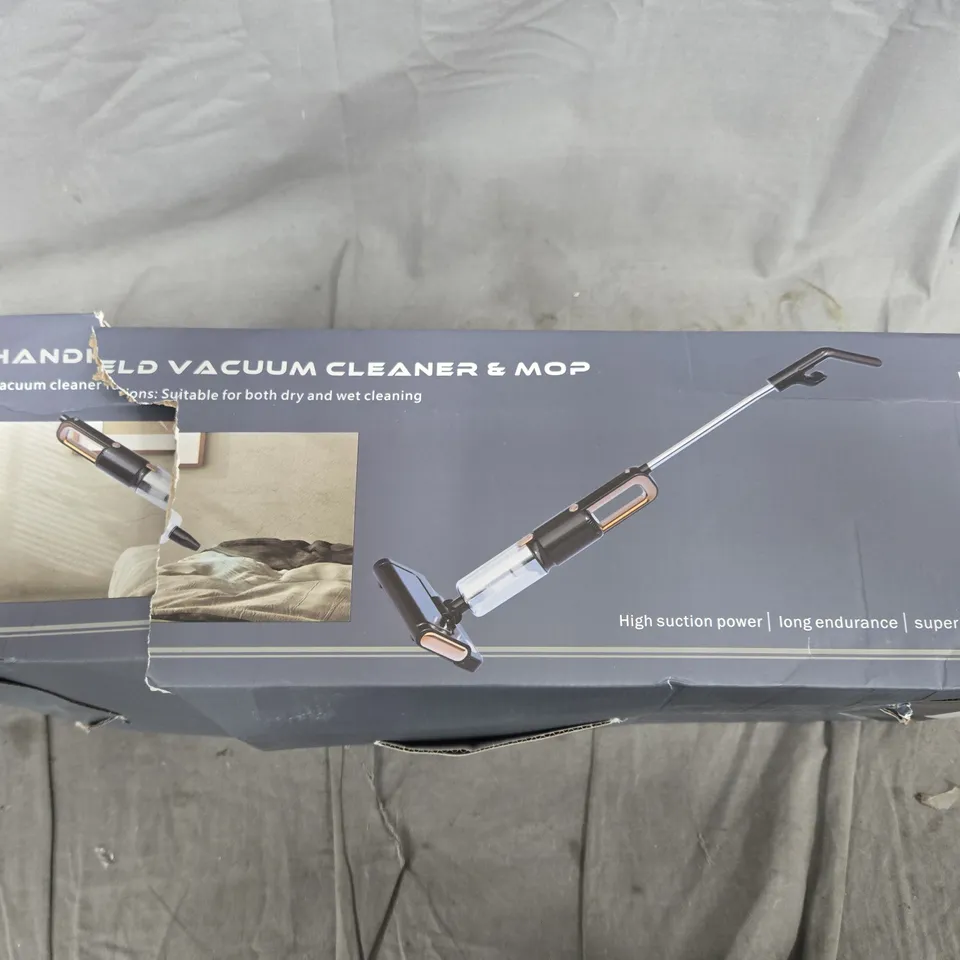 HANDHELD VACUUM CLEANER & MOP – BOXED