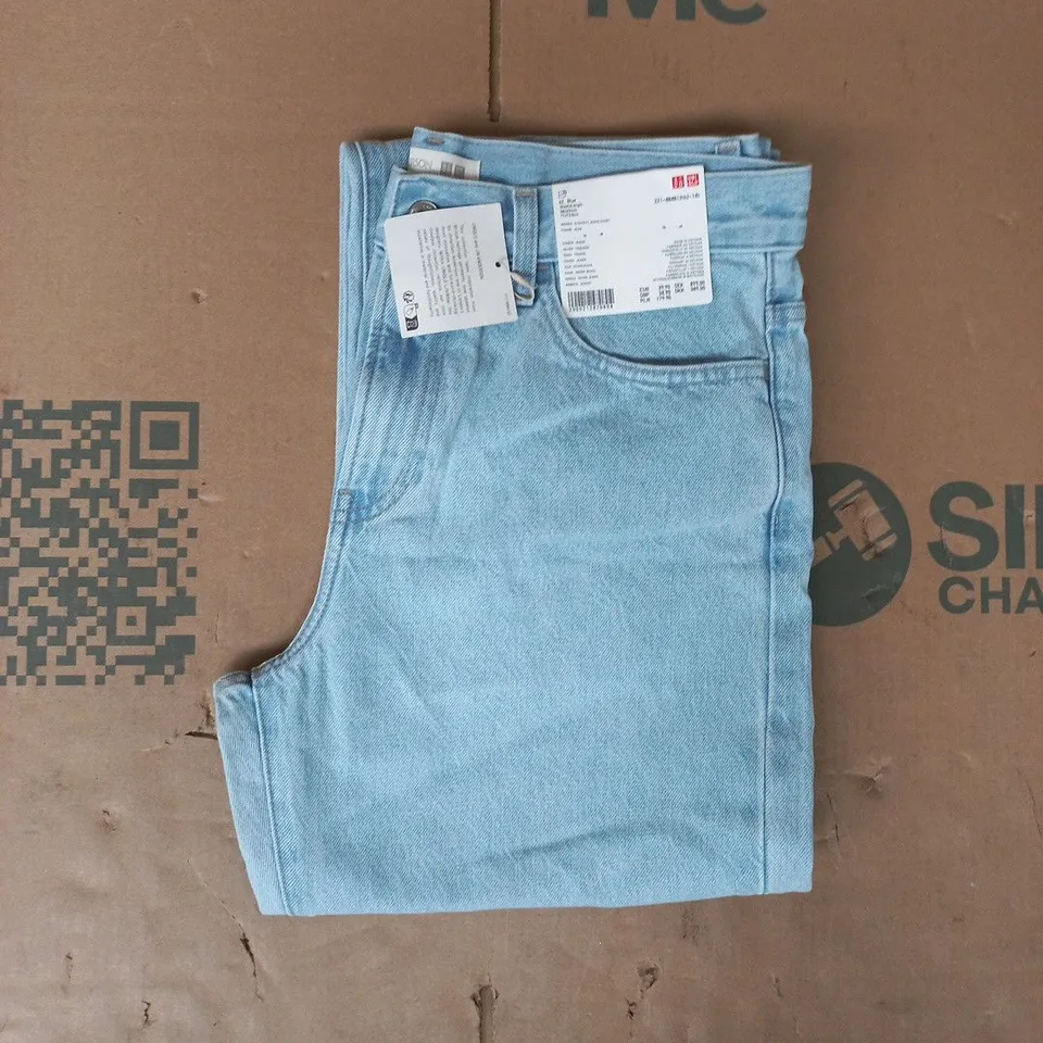 UNIQLO WOMEN'S STRAIGHT JEANS IN BLUE SIZE 28/29