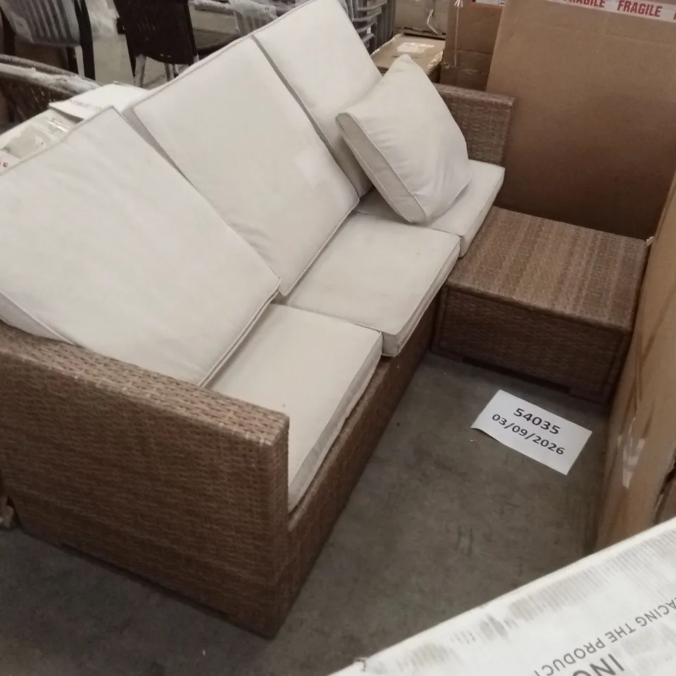 RATTAN OUTDOOR PATIO SOFA