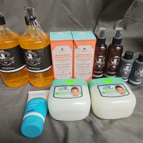 APPROXIMATELY 12 ASSORTED HEALTH & BEAUTY PRODUCTS TO INCLUDE DAPPERDAN SHAMPOO, FIRM HOLD, AND MATE TEXTURE  ETC.