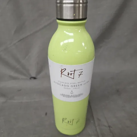 ROOT 7 STAINLESS STEEL BOTTLE AVOCADO GREEN EDITION (500ML)