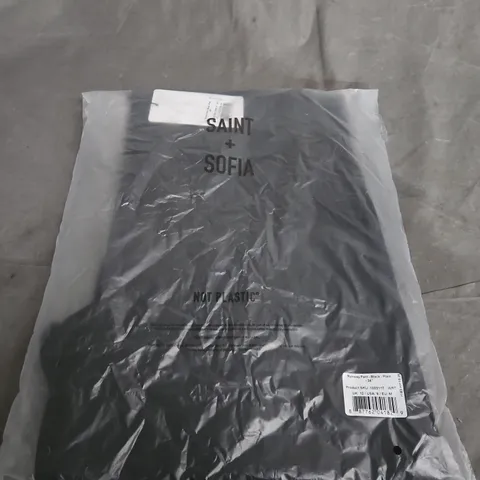 BAGGED SAINT + SOFIA RUNWAY PANT – BLACK - UK 12