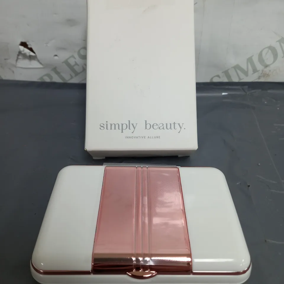 SIMPLY BEAUTY 7X MAGNIFICATION MIRROR WITH LED, TWEEZERS & CRYSTAL NAIL FILE