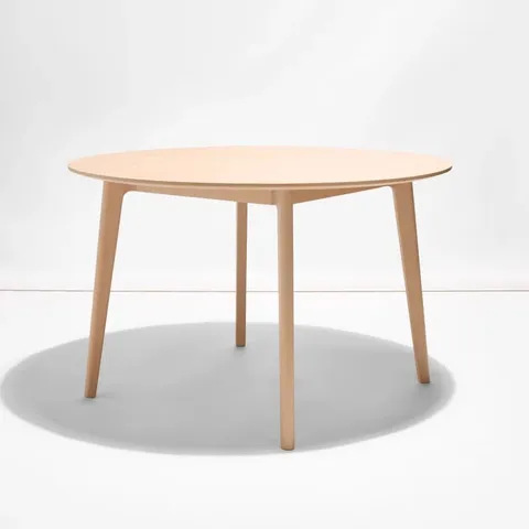 BOXED OSCAR SOLID WOOD DINING TABLE - WHITE BEECH (1 BOX)