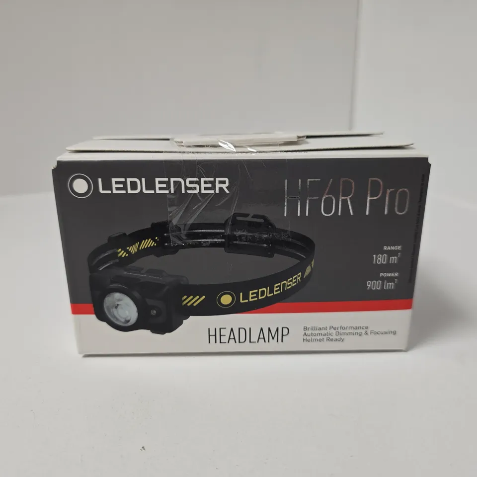 BOXED LEDLENSER HF6R PRO HEADLAMP IN BLACK