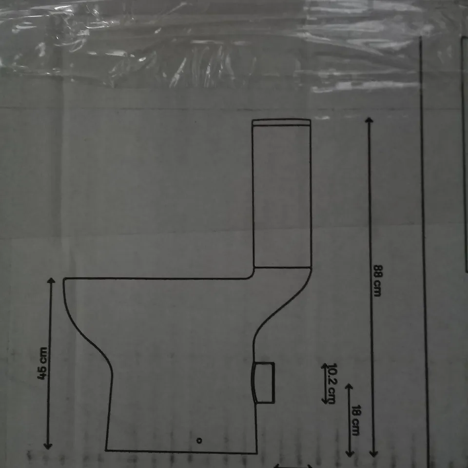 BOXED CAVALLY RIMLESS BACK TO WALL TOILET WITH CONCEALED CISTERN 