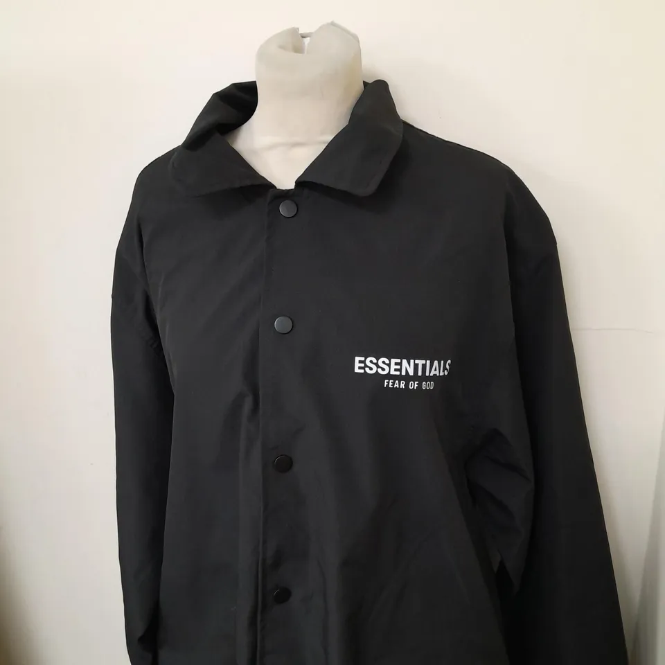 ESSENTIALS BUTTON LIGHTWEIGHT JACKET SIZE UNSPECIFIED