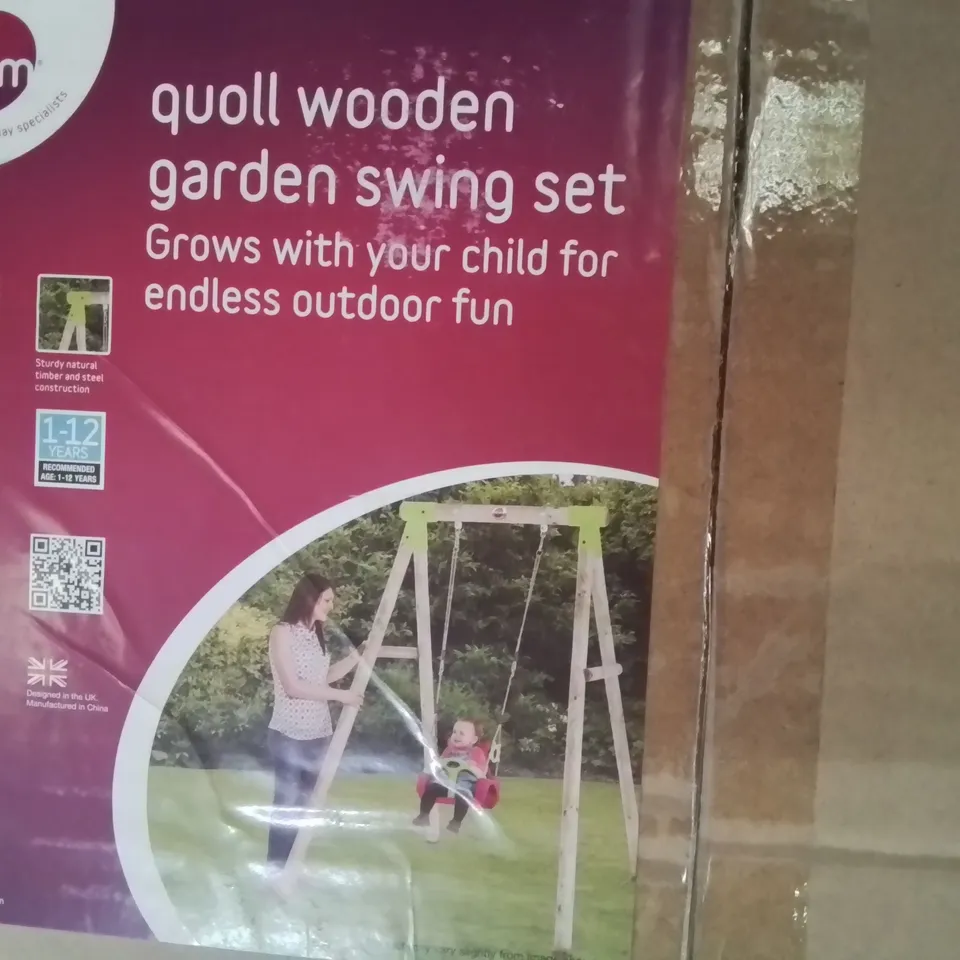 BOXED PLUM 3 IN 1 QUOLL GARDEN SWING RRP £269