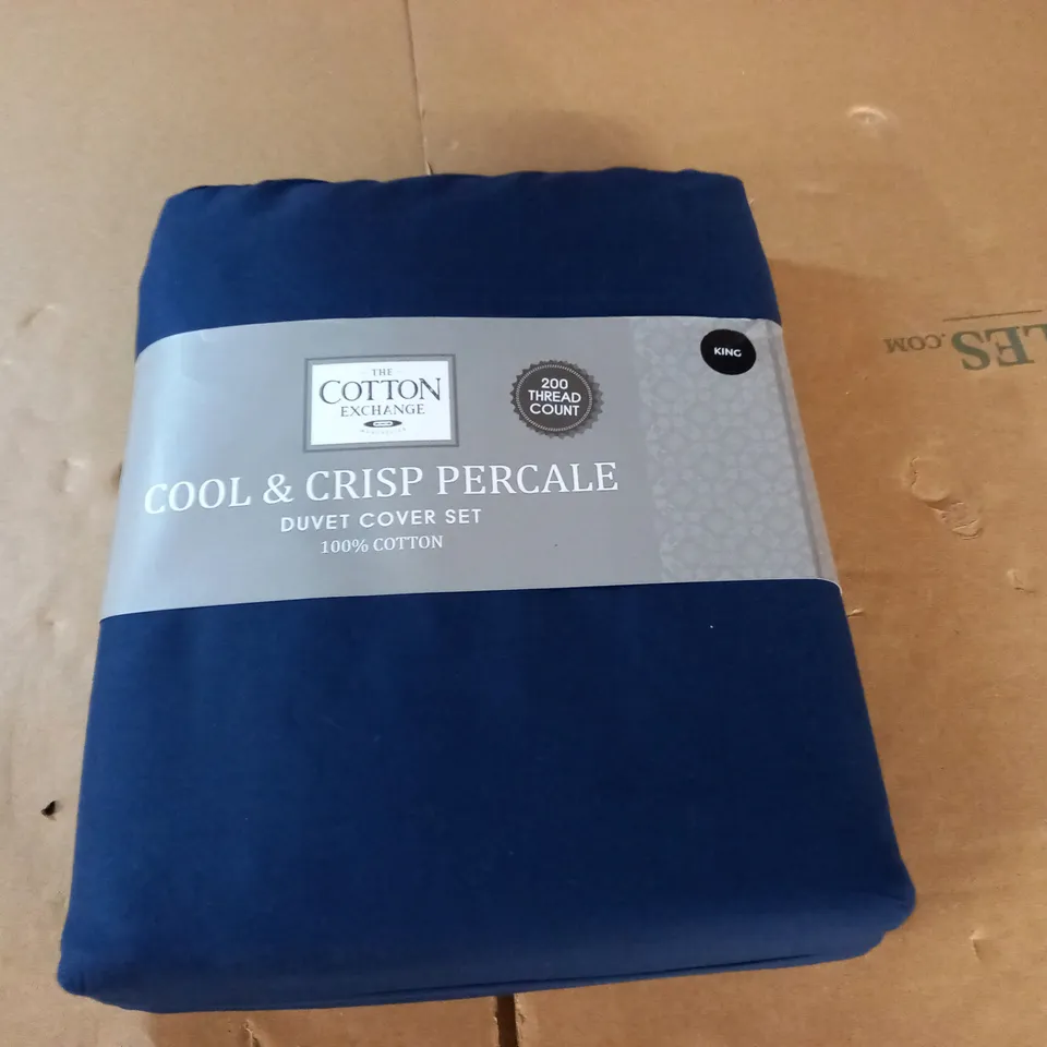 COLOUR SENSE NAVY KING DUVET SET IN NAVY