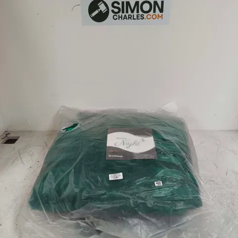SERENITY NIGHT 3 PIECE COMFORTER SET GREEN KING SIZE