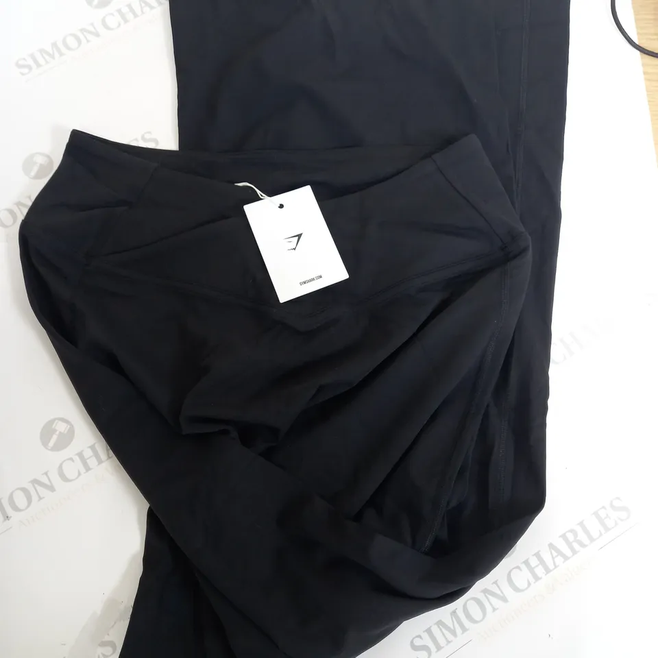 GYMSHARK BLACK STRECH LEGGINGS - XL