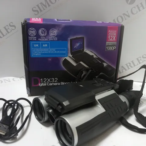 BOXED D12X32 DIGITAL CAMERA BINOCULARS