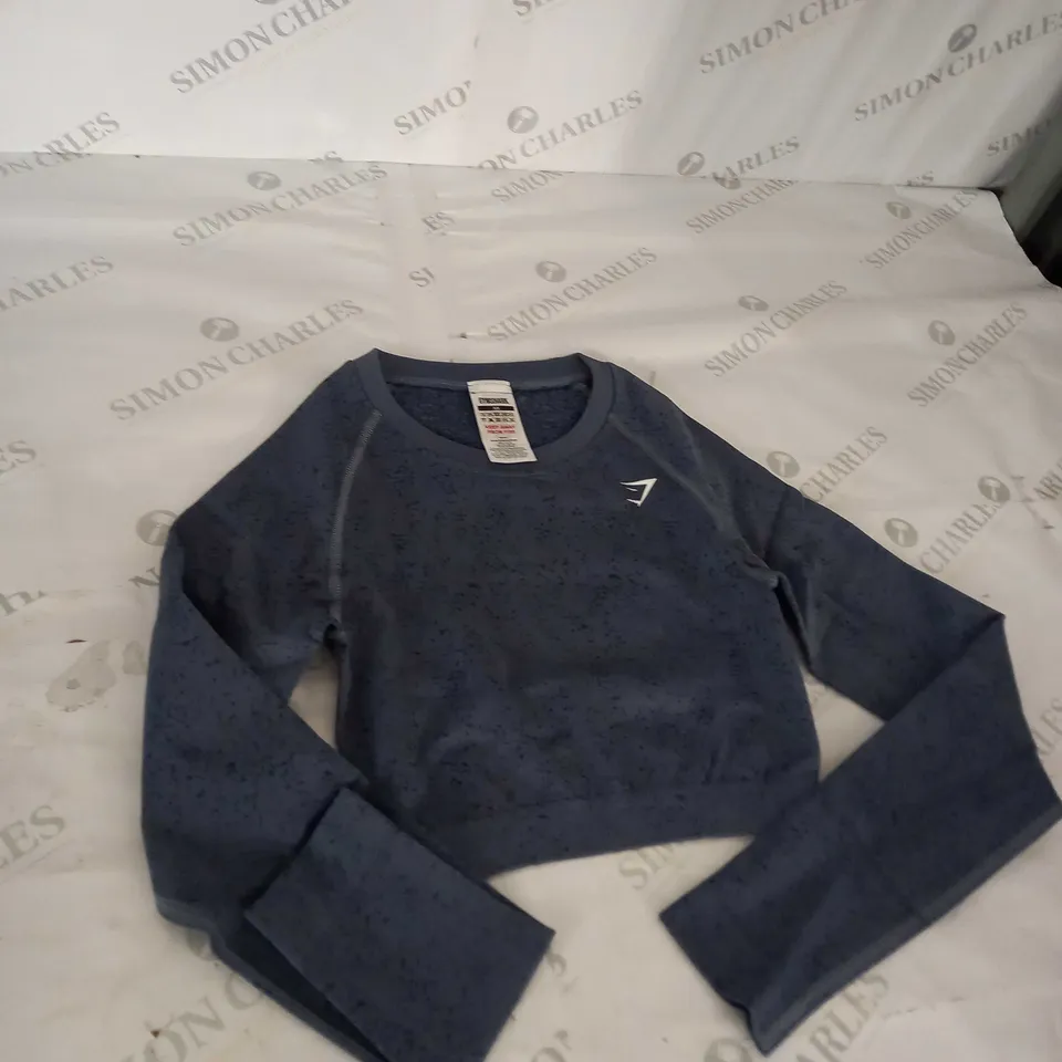 XS NAVY BLUE GYMSHARK TOP 