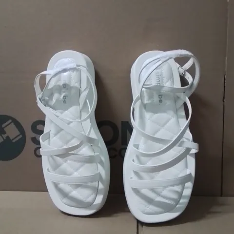BOXED BRAND NEW APPROXIMATELY 6 SIMPLY BE PHEOBE WIDE SHOES WHITE SIZE 7