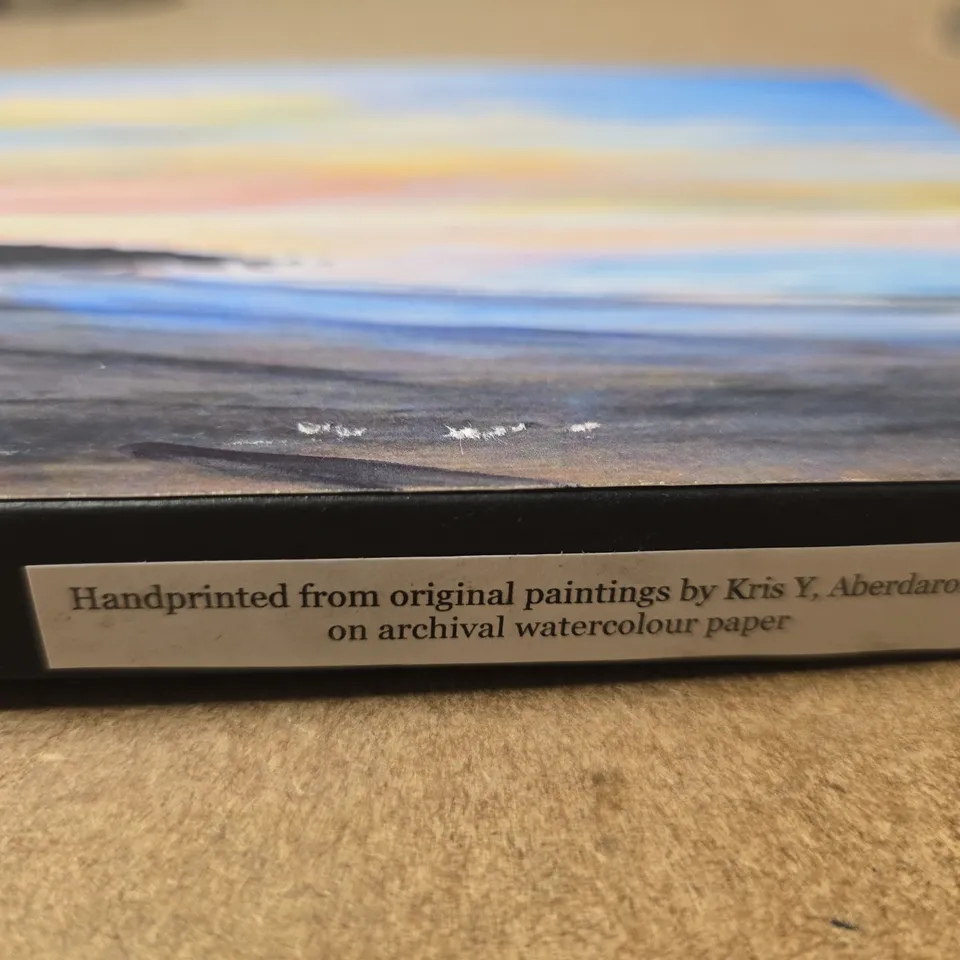 KRIS Y. ABERDARON HANDPRINTED PRINT – SEASCAPE, ARCHIVAL WATERCOLOUR PAPER