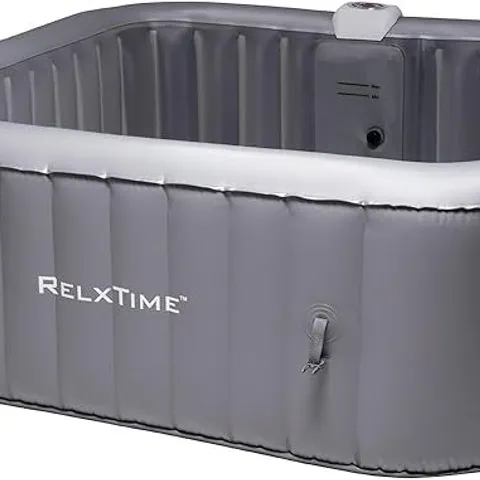 BOXED RELXTIME 130-JET POLYVINYL CHLORIDE (PVC) ROUND INFLATABLE HOT TUB (1 BOX)