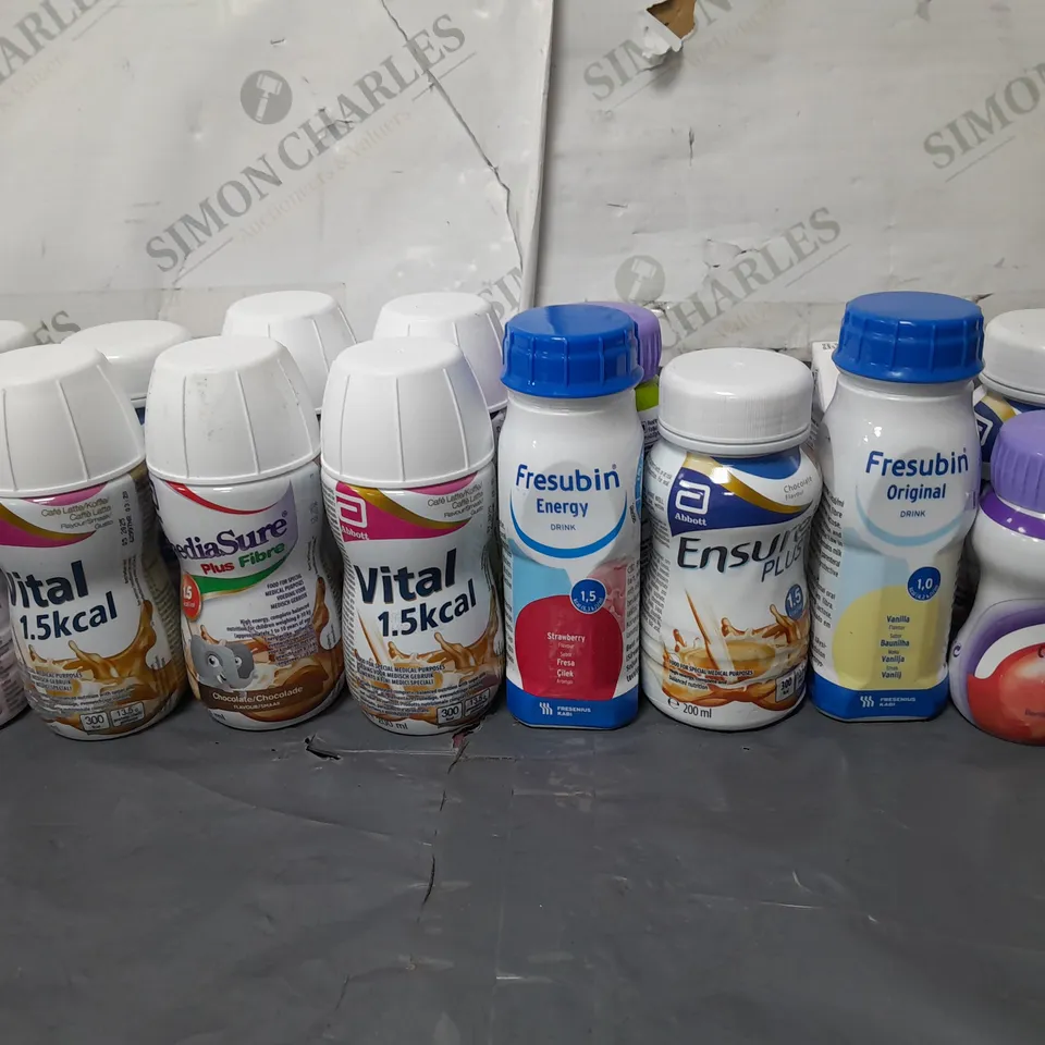 LOT OF 17 ASSORTED NUTRITIONAL DRINKS 