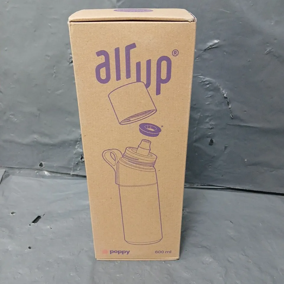 BOXED AND SEALED AIR UP POPPY 600ML WATER BOTTLE 