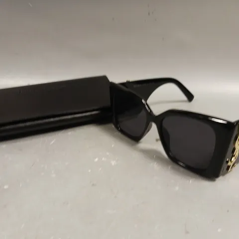 SAINT LAURENT 6001 LARGE BLACK FRAMED SUNGLASSES