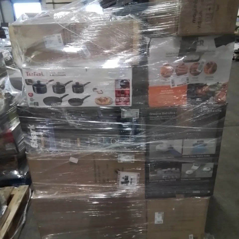 PALLET OF APPROXIMATELY 33 UNPROCESSED RAW RETURN HOUSEHOLD AND ELECTRICAL GOODS TO INCLUDE;