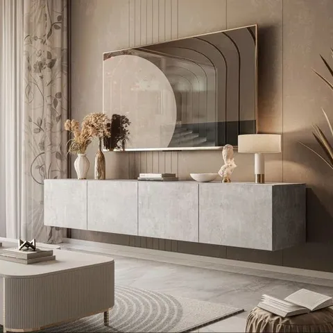 BOXED PAVILION TV STAND (2 BOXES)