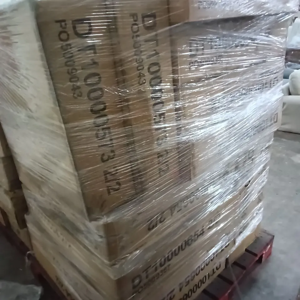 PALLET OF ASSORTED FLAT PACK FURNITURE PARTS 