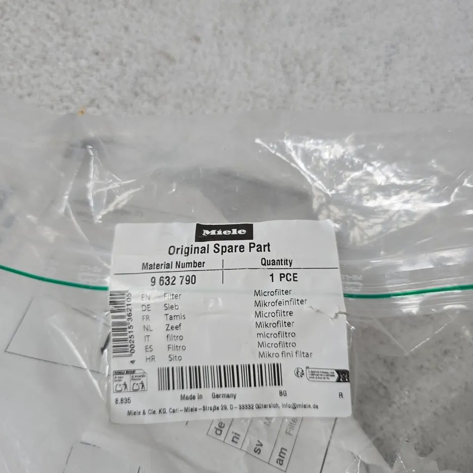 MIELE ORIGINAL SPARE PART MICROFILTER – 9 632 790