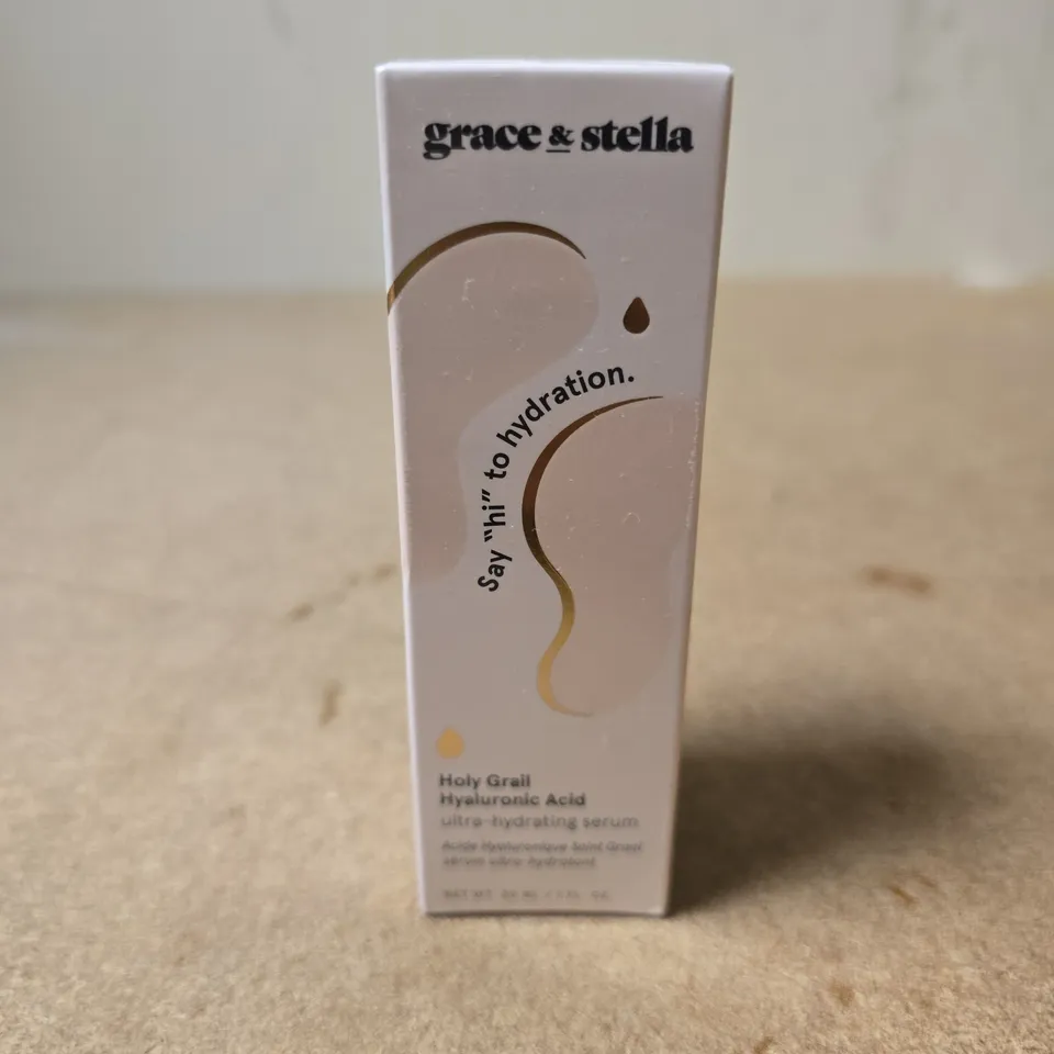 BOXED AND SEALED GRACE & STELLA HOLY GRAIL HYALURONIC ACID SERUM – 30 ML