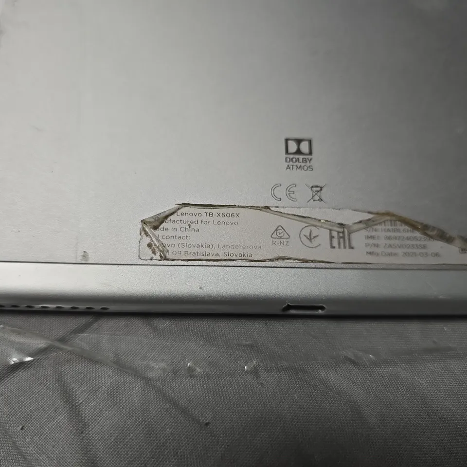 LENOVO TB-X606X TABLET – SILVER