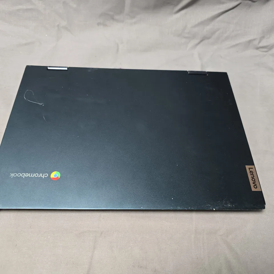 LENOVO CHROMEBOOK LAPTOP – CHROME LOGO ON LID, DARK BLUE