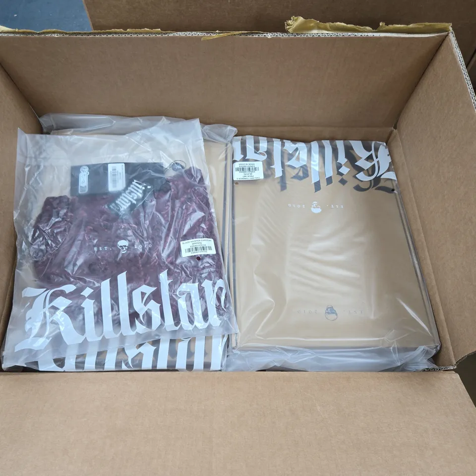 LOT OF APPROXIMATELY 15 BRAND NEW KILLSTAR ITEMS TO INCLUDE TWILIGHT THREADS 3-PIECE SETS AND BLOOD WHISPER CARDIGANS - VARIOUS SIZES