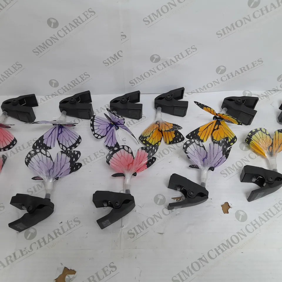 SET OF 6 BUTTERFLY LIGHTS 