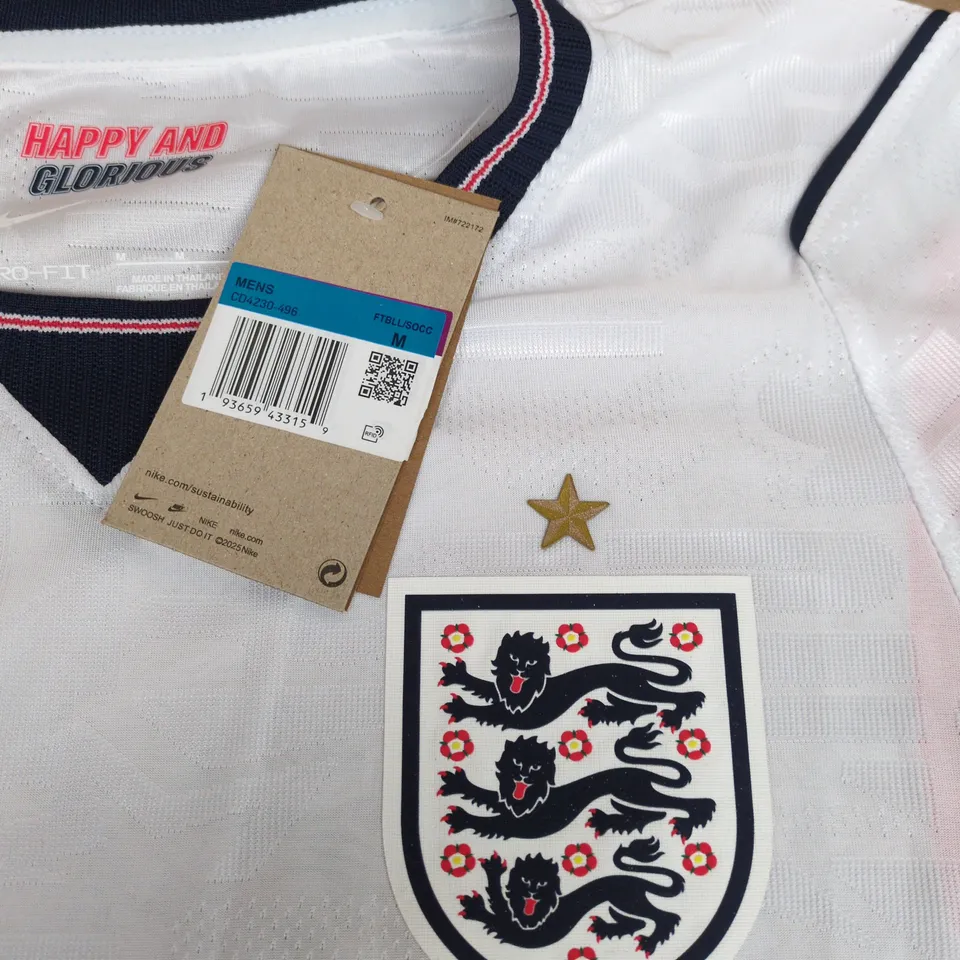 NIKE ENGLAND T-SHIRT WHITE SIZE M