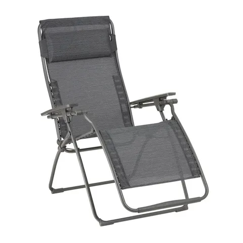 LUXURY RELAXER CHAIR IN BLACK/DARK GREY
