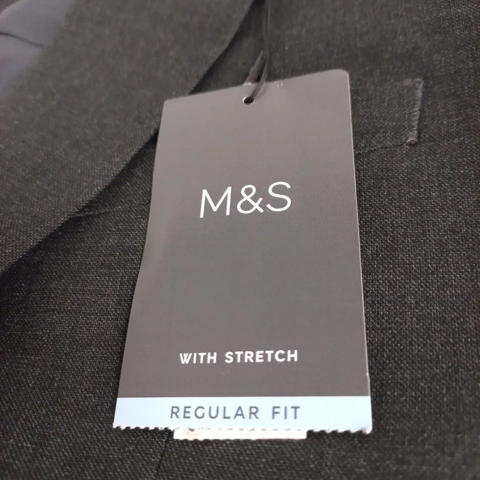 M&S MENS SUIT JACKET / BLAZER – 38IN CHEST, SHORT LENGTH, REGULAR FIT, WITH STRETCH