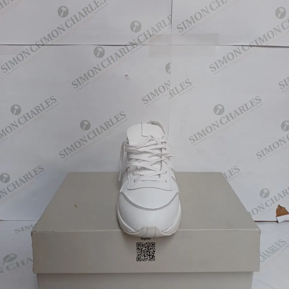 ROSCOMAR COURT WHITE RECYCLED LEATHER SHOES - EU 43