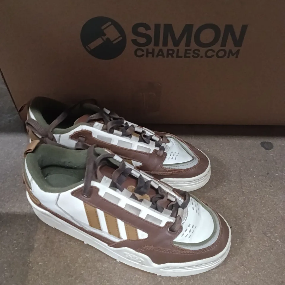 ADIDAS SNEAKERS – UK 6 (US 6.5) – BROWN/OLIVE