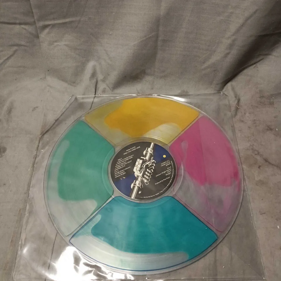 PINK FLOYD WISH YOU WERE HERE "LIQUID FILLED" VINYL LP