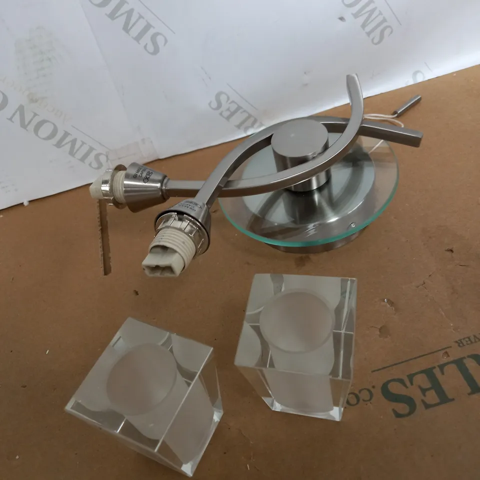 DAR AUSTIN GLASS FEATURE WALL LIGHT