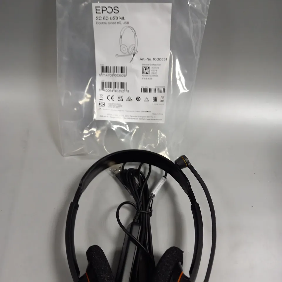 EPOS SC 60 USB DOUBLE SIDED HEADSET 