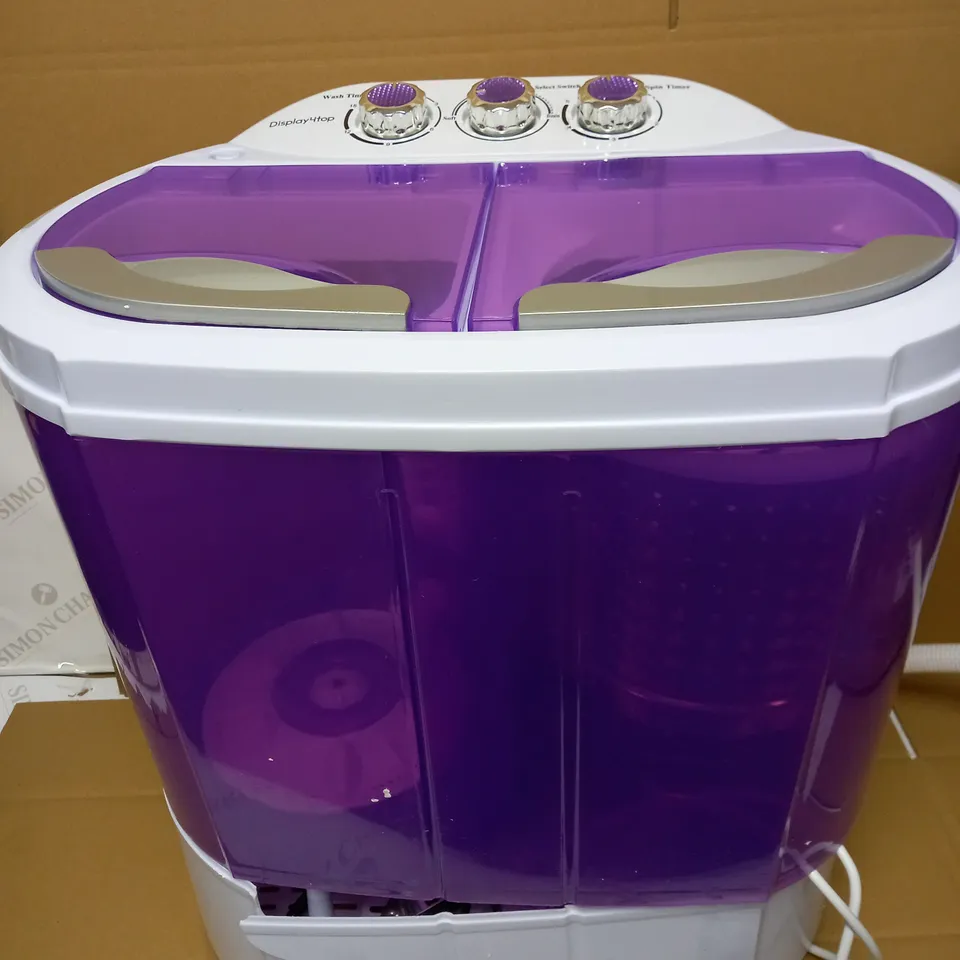 DISPLAY4TOP ELECTRIC MINI PORTABLE COMPACT 3.6KG CAPACITY WASHER WASHING MACHINE
