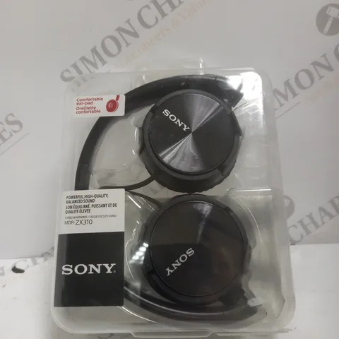 BOXED SONY MDR-ZX310 OVER-EAR HEADPHONES IN BLACK