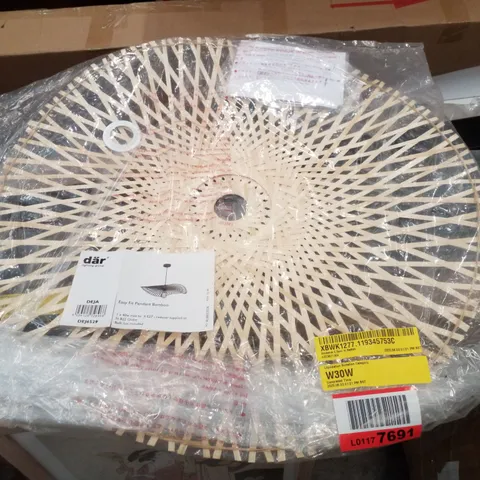 DÄR AMAANA 4.5CM H RATTAN EASY FIT PENDANT BAMBOO