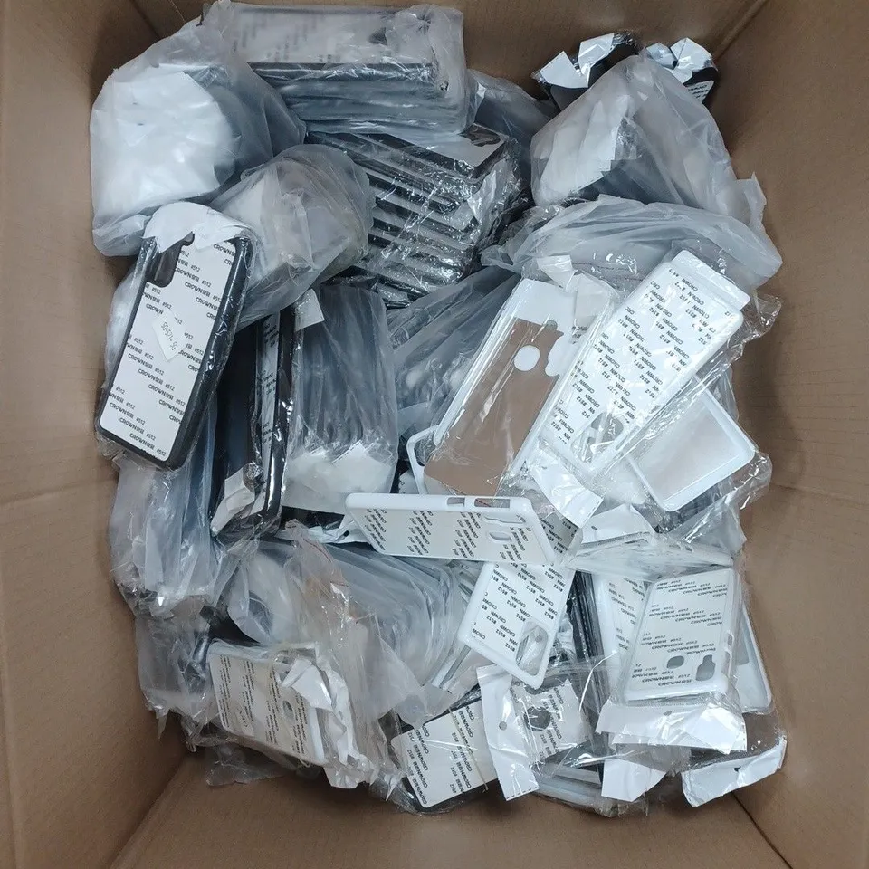 APPROXIMATELY 80 ASSORTED PROTECTIVE SMARTPHONE CASES FOR VARIOUS MODELS 