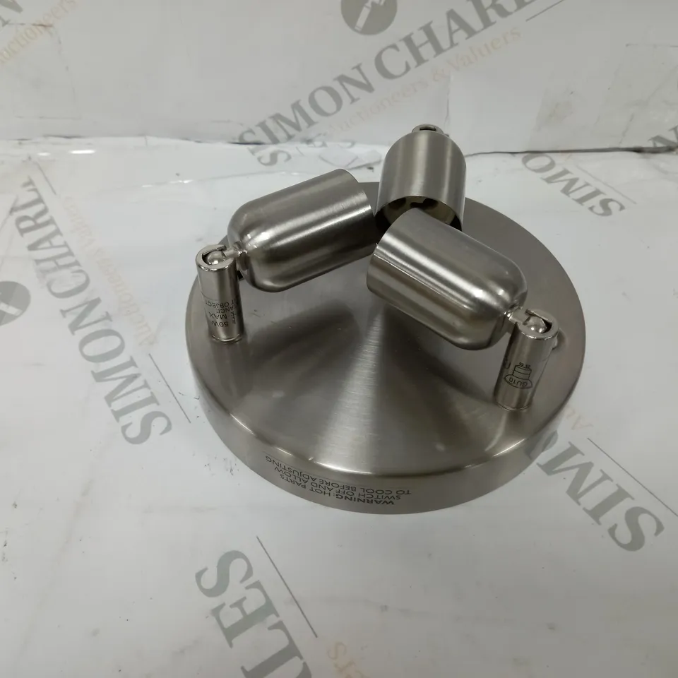 BOXED JOHN LEWIS KEELY 3 LIGHT SPOTLIGHT PLATE
