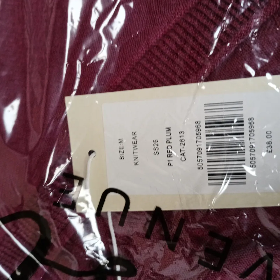 First Avenue Knitwear Burgundy Knit Top – Size M