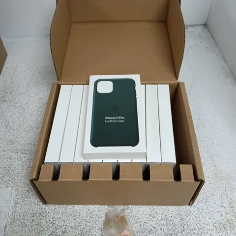 10X APPLE IPHONE 11 PRO LEATHER CASE – GREEN